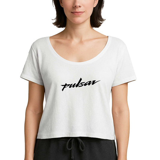 Pulsar Logo Black Beyaz Kadın Tişört