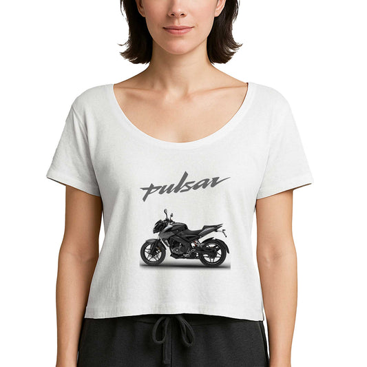 Pulsar NS200 Moto Beyaz Kadın Tişört