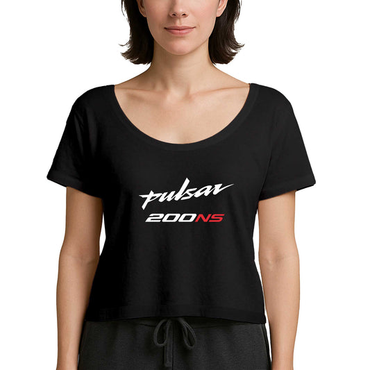 Pulsar NS200 Text Siyah Kadın Tişört