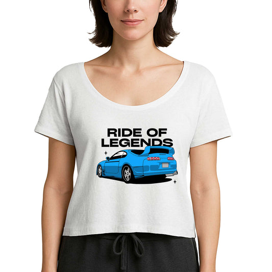 Toyota Supra Ride Of Legends Beyaz Kadın Tişört