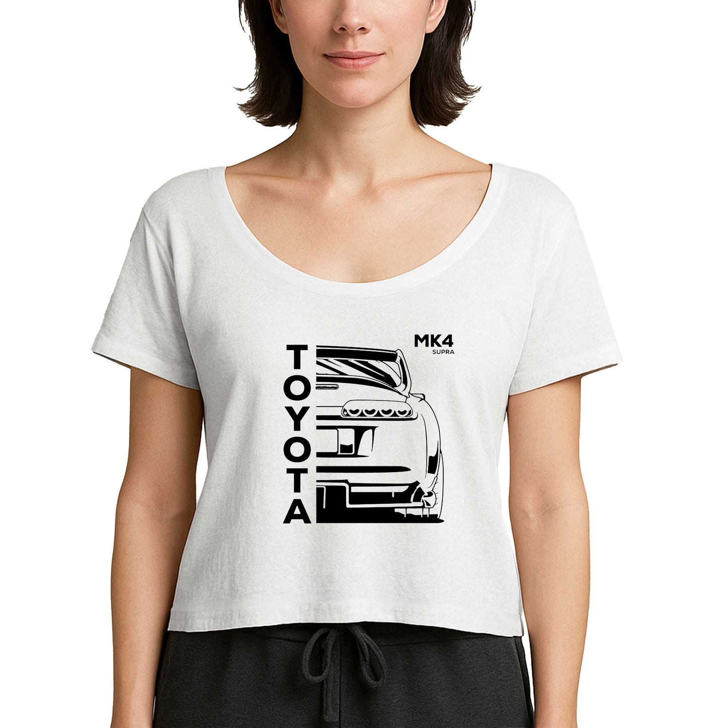Toyata MK4 Supra Beyaz Kadın Tişört
