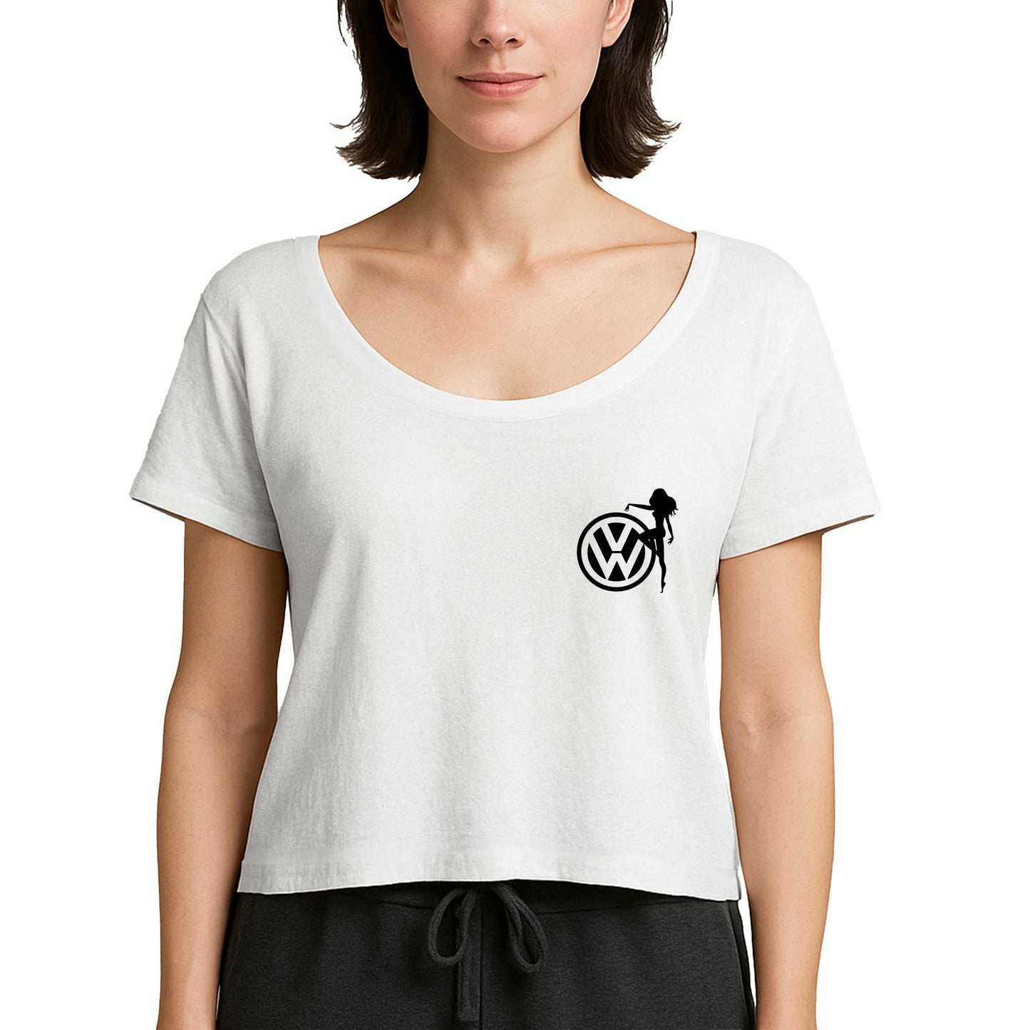 Volkswagen Woman Logo Beyaz Kadın Tişört