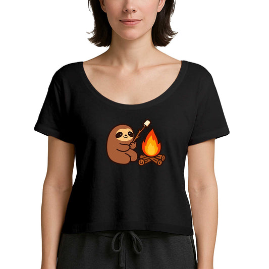 Camp Cute Siyah Kadın Tişört