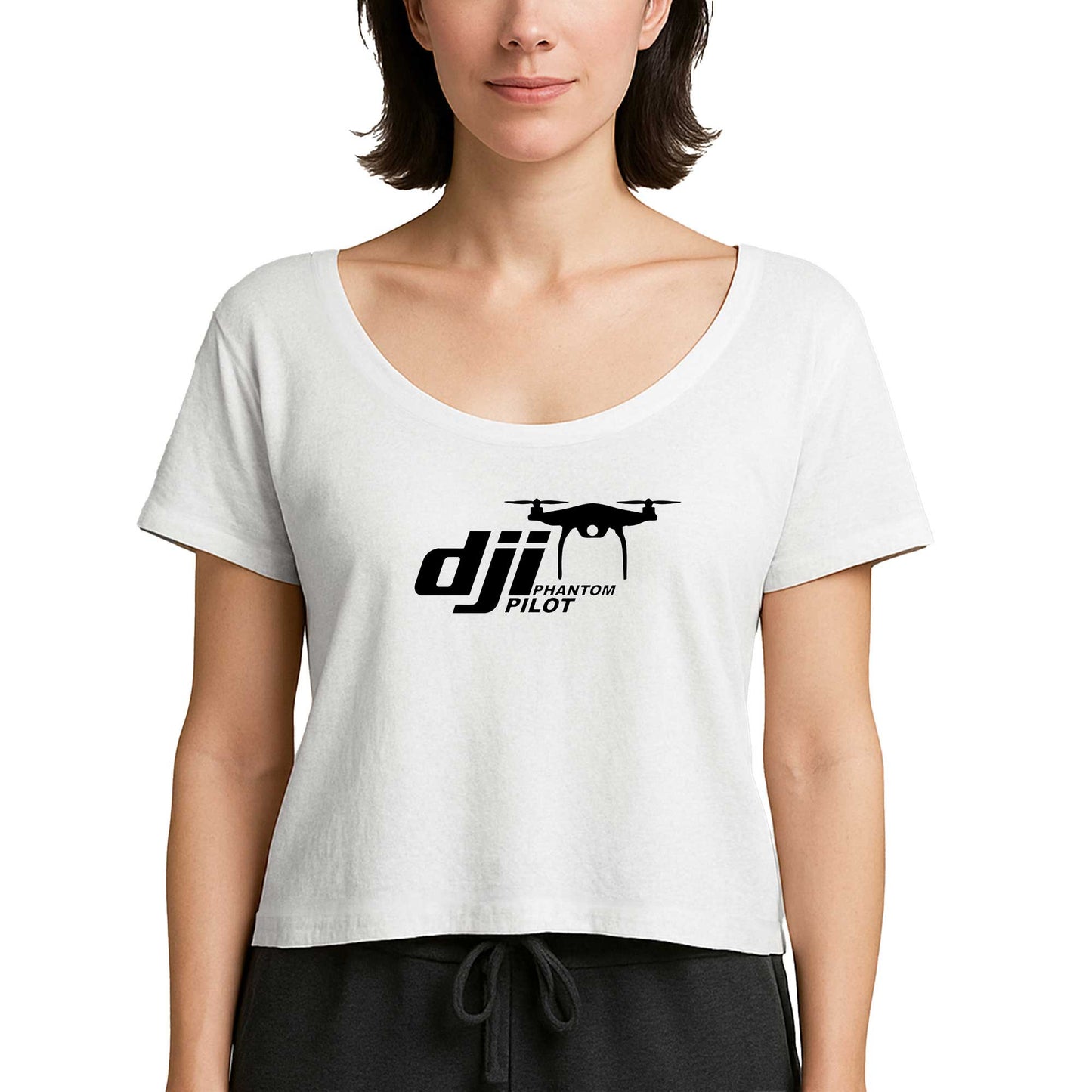 Dji Phantom Pilot Beyaz Kadın Tişört