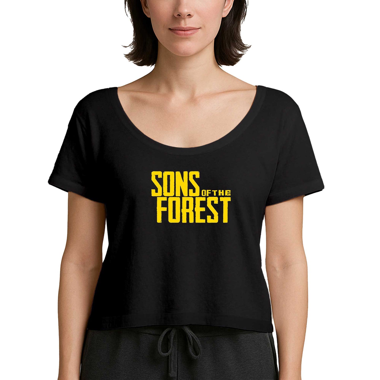 Sons Of The Forest Siyah Kadın Tişört