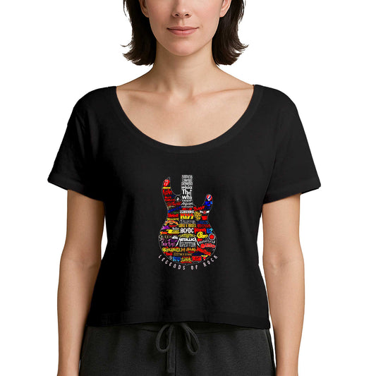 Legends Rock Siyah Kadın Tişört