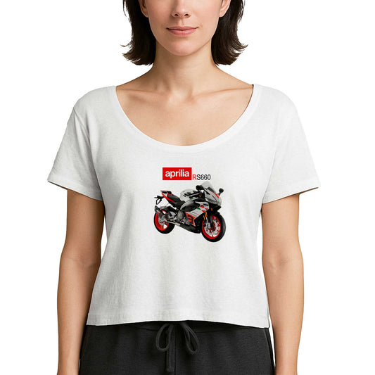 Aprilia Rs660 Beyaz Kadın Tişört