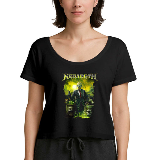 Megadeth Waste Profit Siyah Kadın Tişört