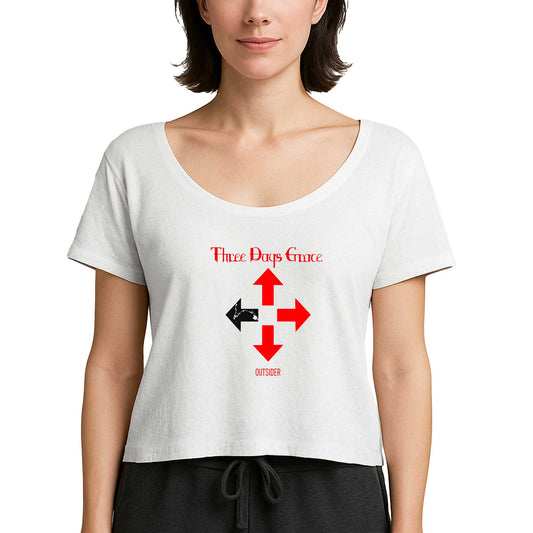 Three Days Grace Outsider Beyaz Kadın Tişört
