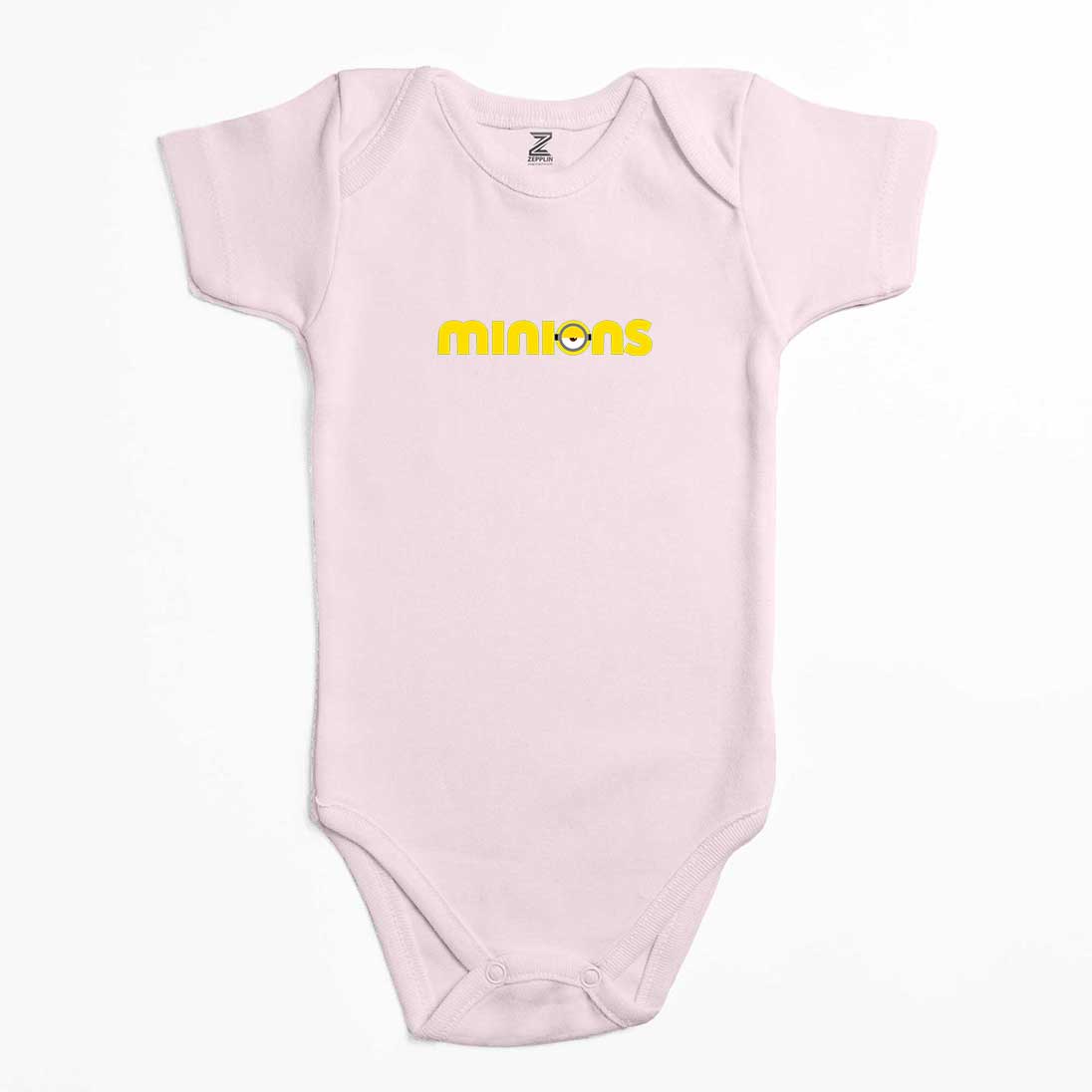 Minions Logo Renkli Bebek Body Zıbın