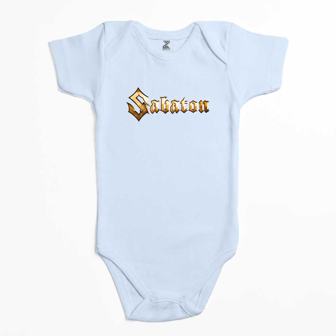 Sabaton Logo Gold Renkli Bebek Body Zıbın