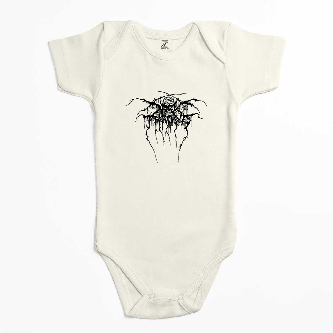 Darkthrone Logo2 Renkli Bebek Body Zıbın