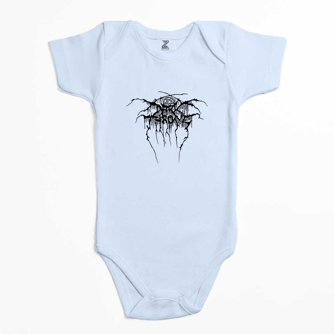 Darkthrone Logo2 Renkli Bebek Body Zıbın