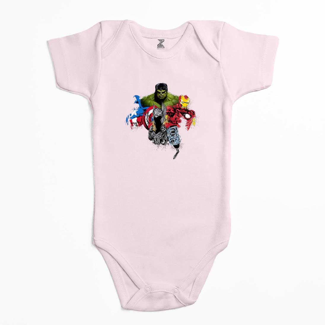 Avengers Boss Renkli Bebek Body Zıbın