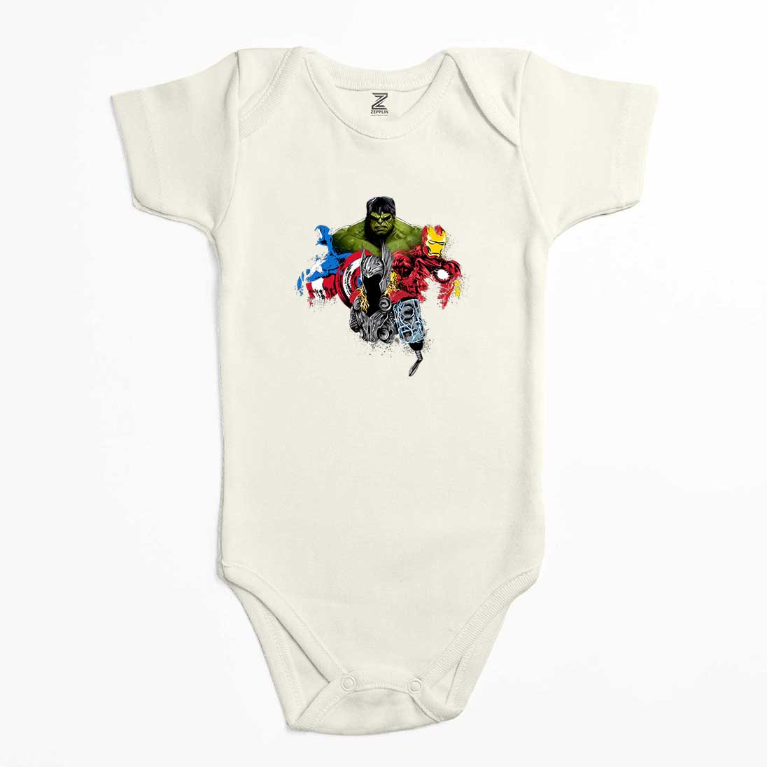 Avengers Boss Renkli Bebek Body Zıbın