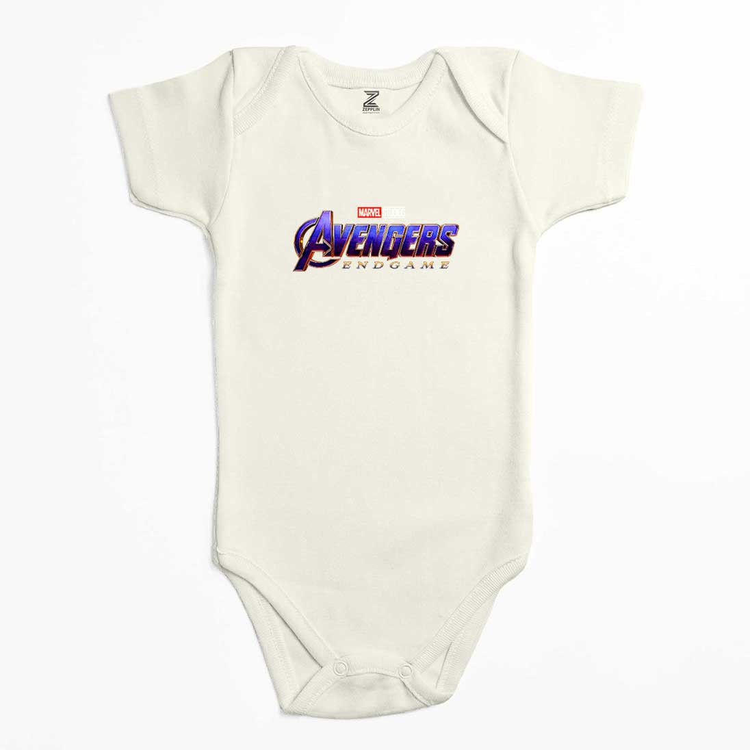 Avengers End Game Logo Renkli Bebek Body Zıbın