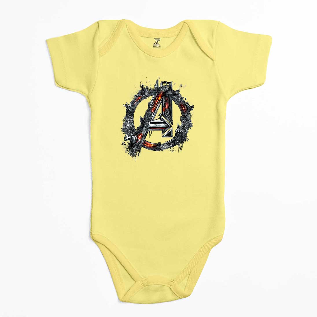 Avengers Logo 2 Renkli Bebek Body Zıbın