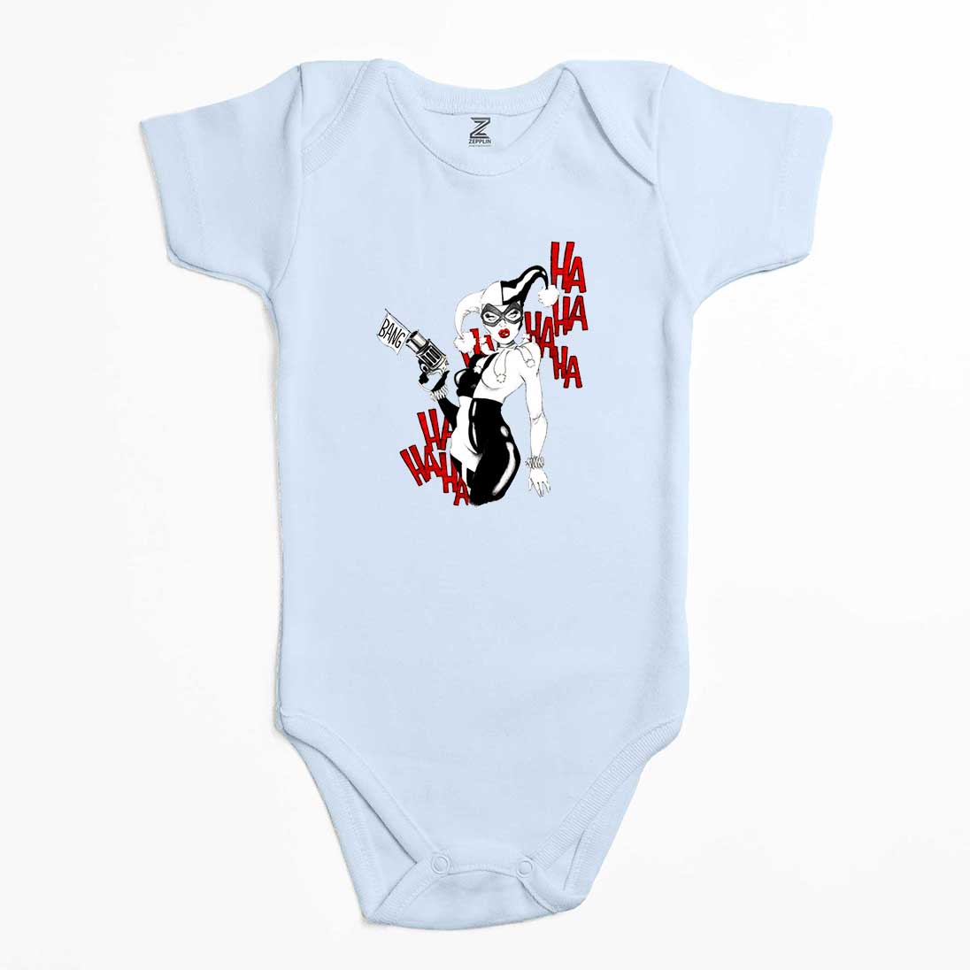 Harley Quinn Bang Renkli Bebek Body Zıbın