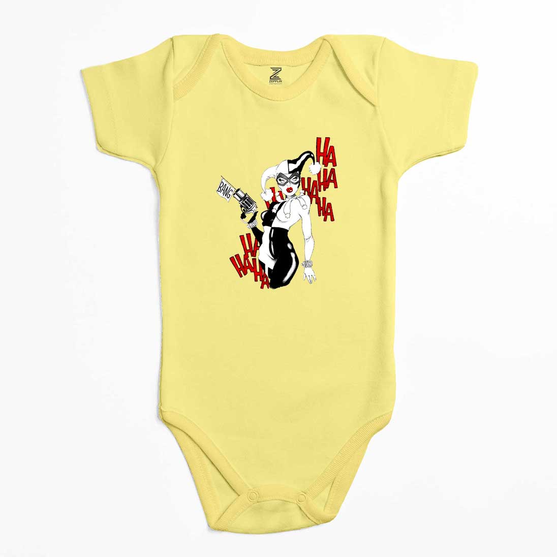 Harley Quinn Bang Renkli Bebek Body Zıbın