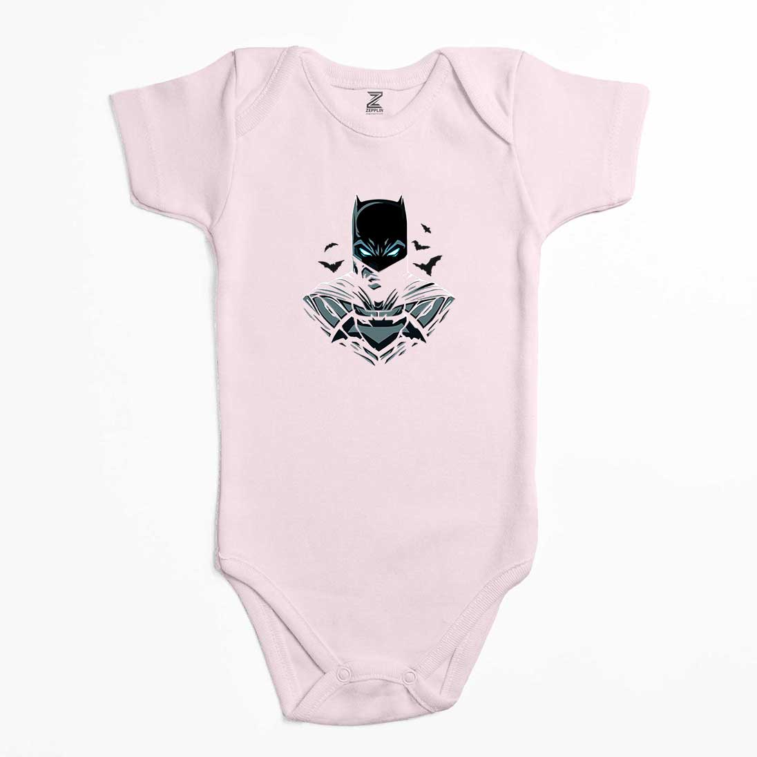 Batman Head Renkli Bebek Body Zıbın