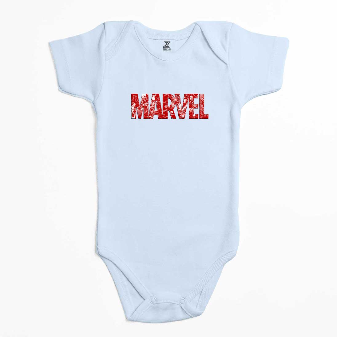 Marvel Heroes in Post 3 Renkli Bebek Body Zıbın