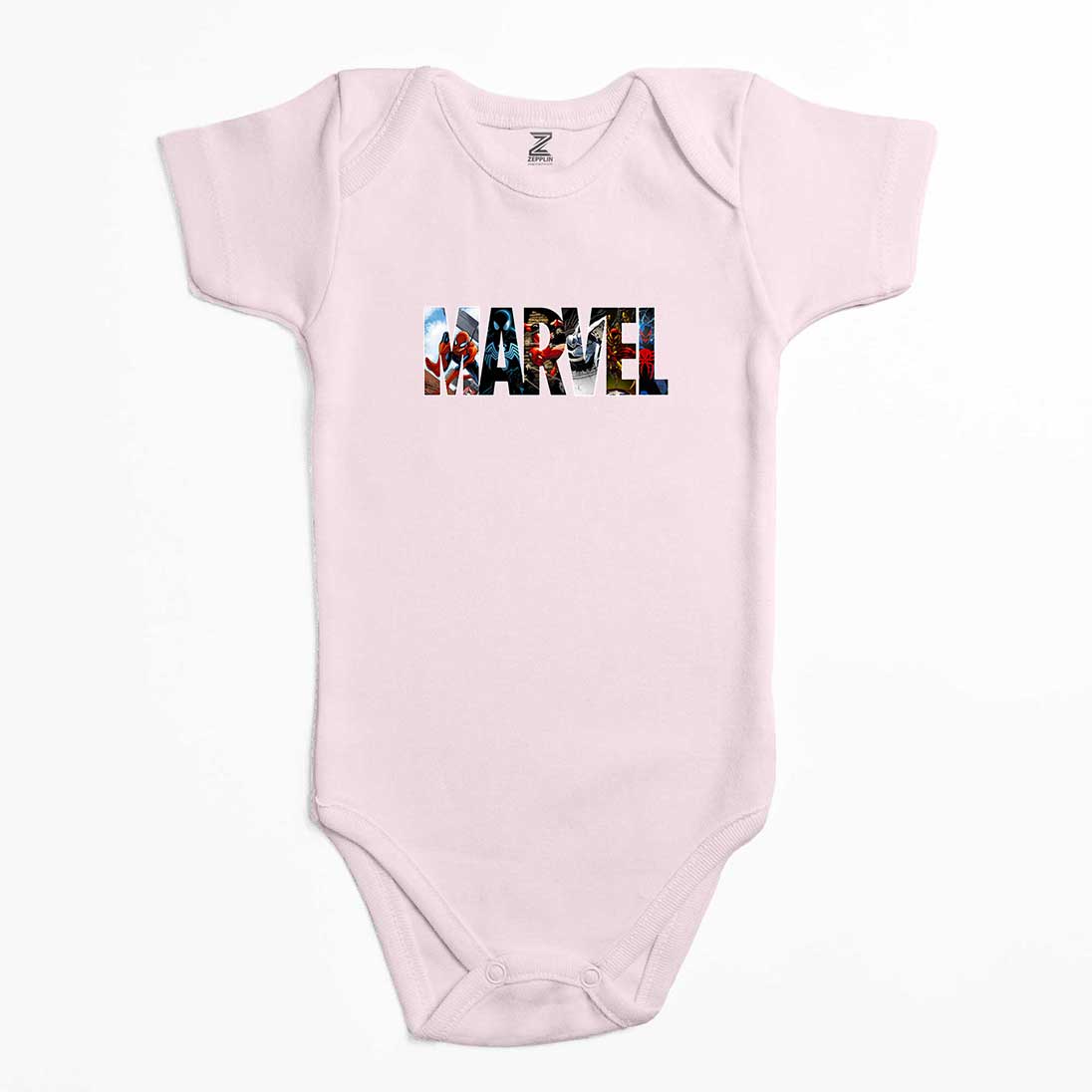 Marvel Spiderman in Post Renkli Bebek Body Zıbın