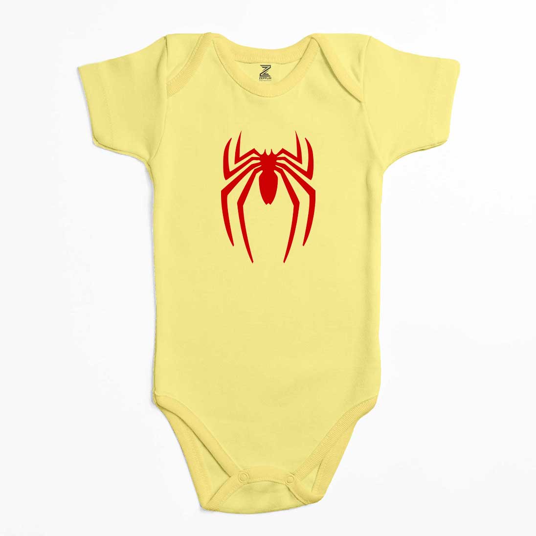 Spiderman Logo Renkli Bebek Body Zıbın