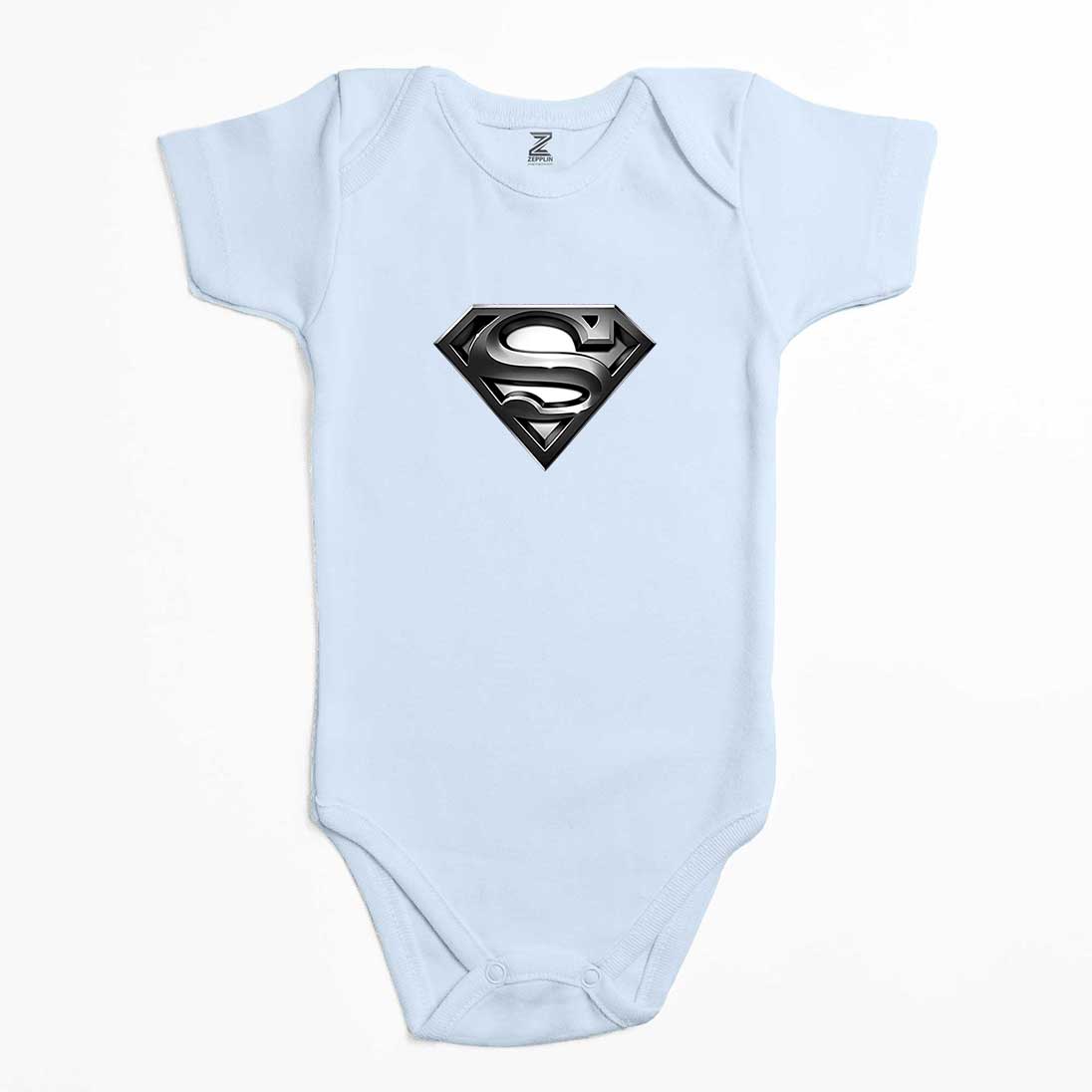 Superman Logo Renkli Bebek Body Zıbın