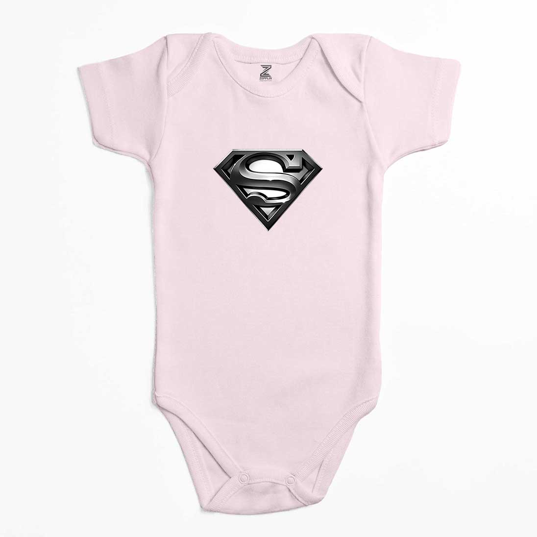 Superman Logo Renkli Bebek Body Zıbın