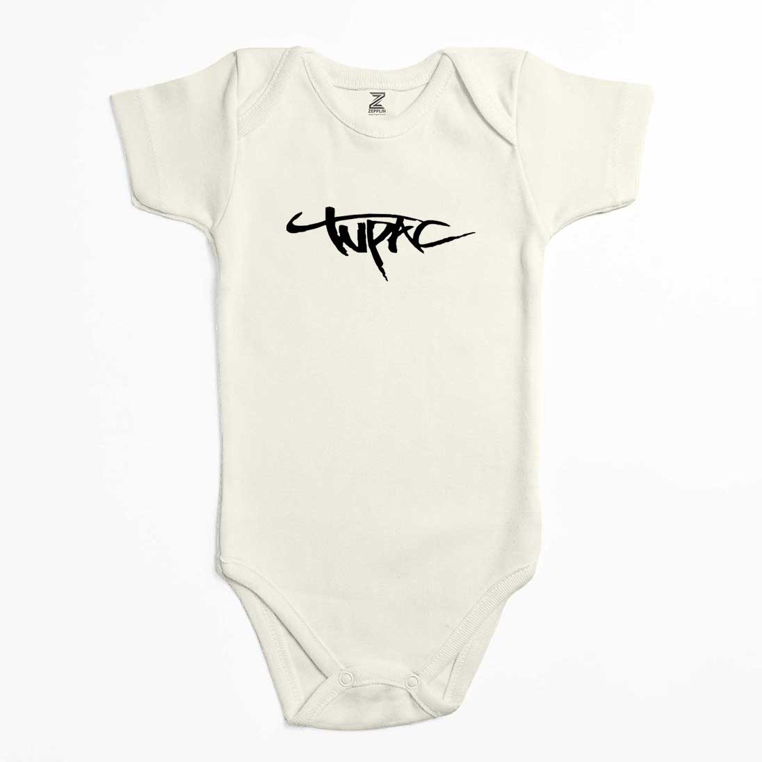 Tupac Logo 2 Renkli Bebek Body Zıbın