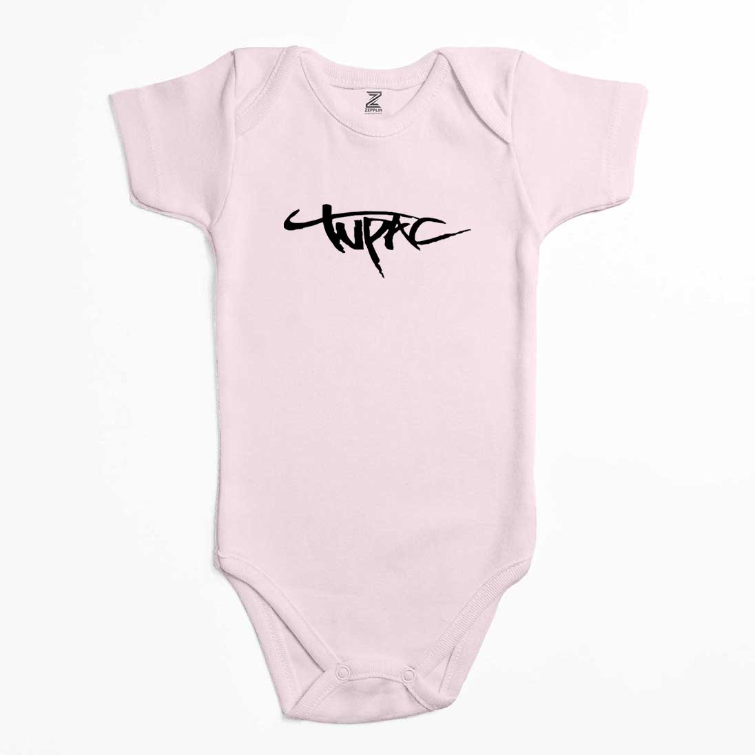 Tupac Logo 2 Renkli Bebek Body Zıbın
