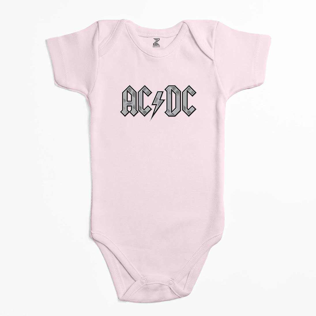 Ac Dc Logo Classic Renkli Bebek Body Zıbın