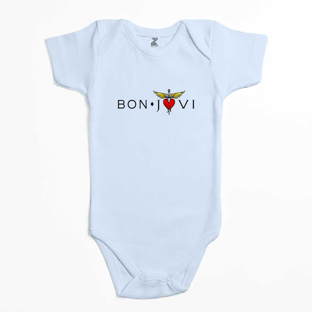 Bon Jovi in Heart Renkli Bebek Body Zıbın