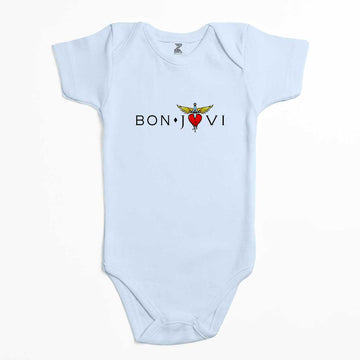 Bon Jovi in Heart Renkli Bebek Body Zıbın