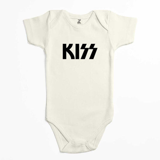 Kiss Logo 2 Renkli Bebek Body Zıbın