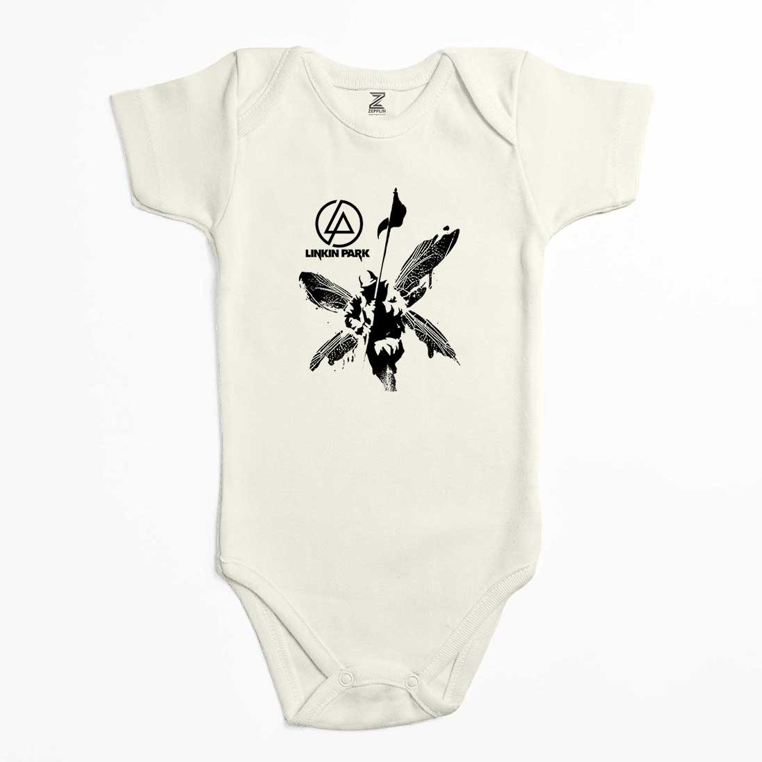 Linkin Park Butterfly Renkli Bebek Body Zıbın