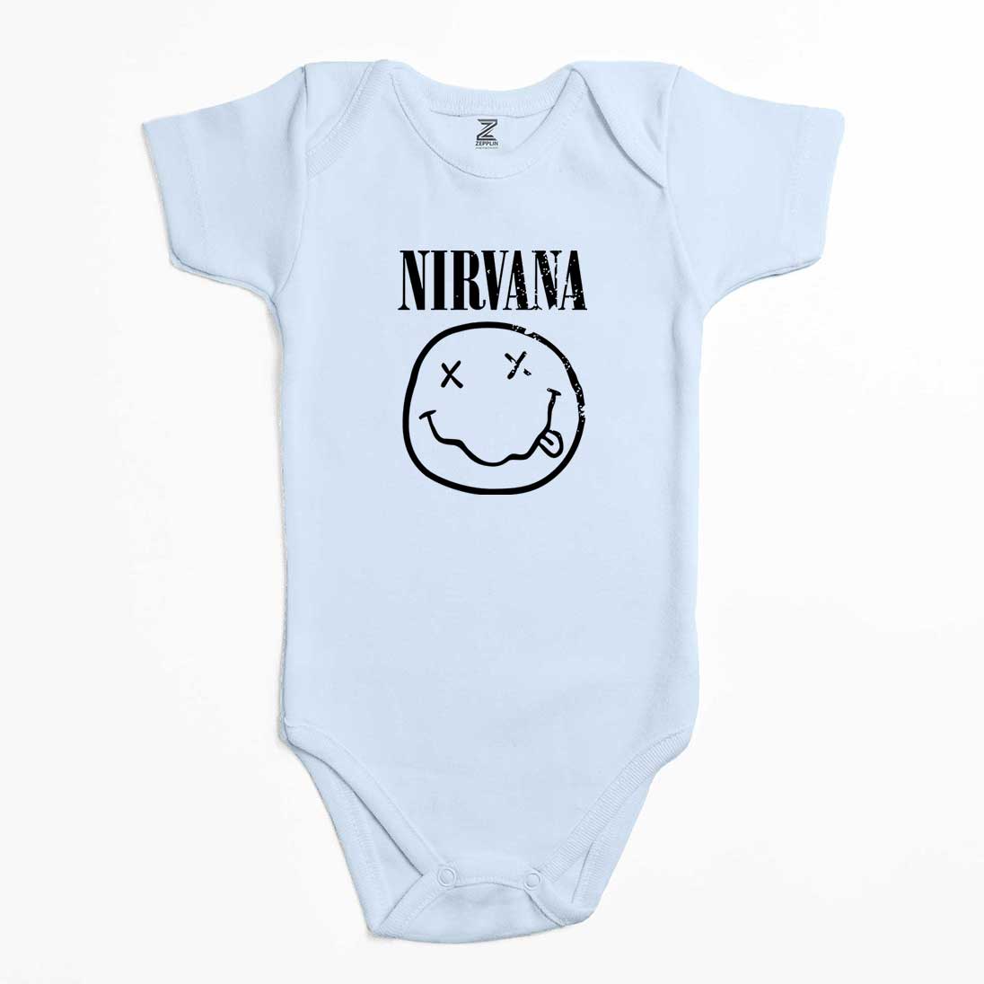 Nirvana Smiley Face Renkli Bebek Body Zıbın