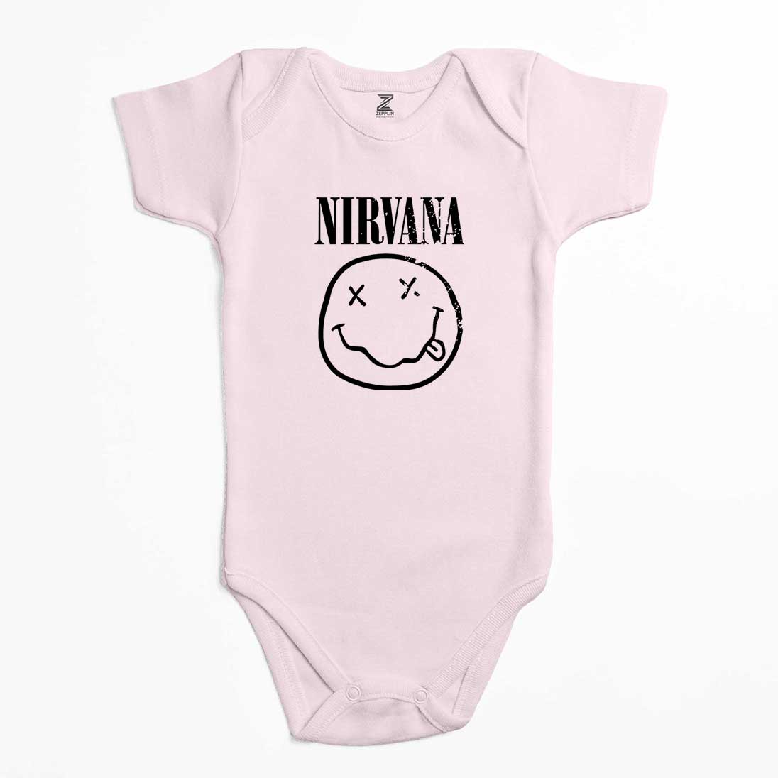 Nirvana Smiley Face Renkli Bebek Body Zıbın