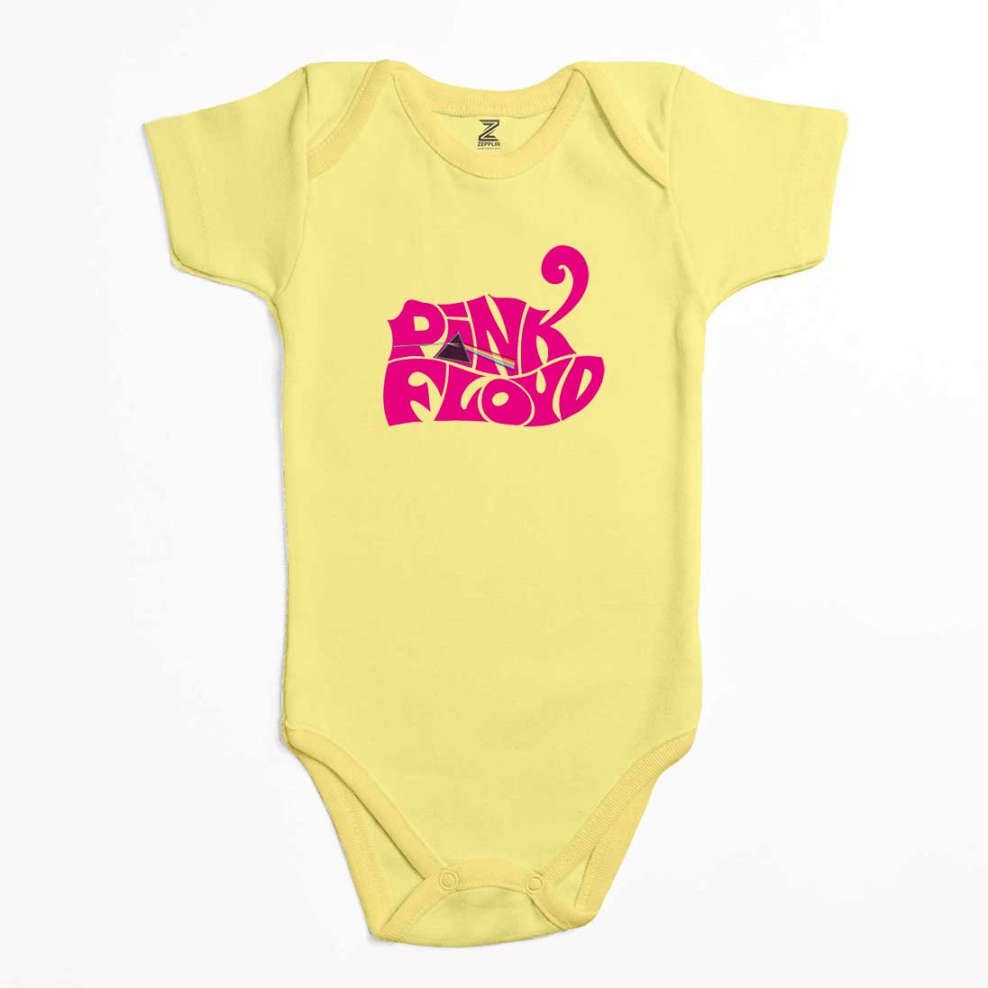 Pink Floyd Black Text Renkli Bebek Body Zıbın