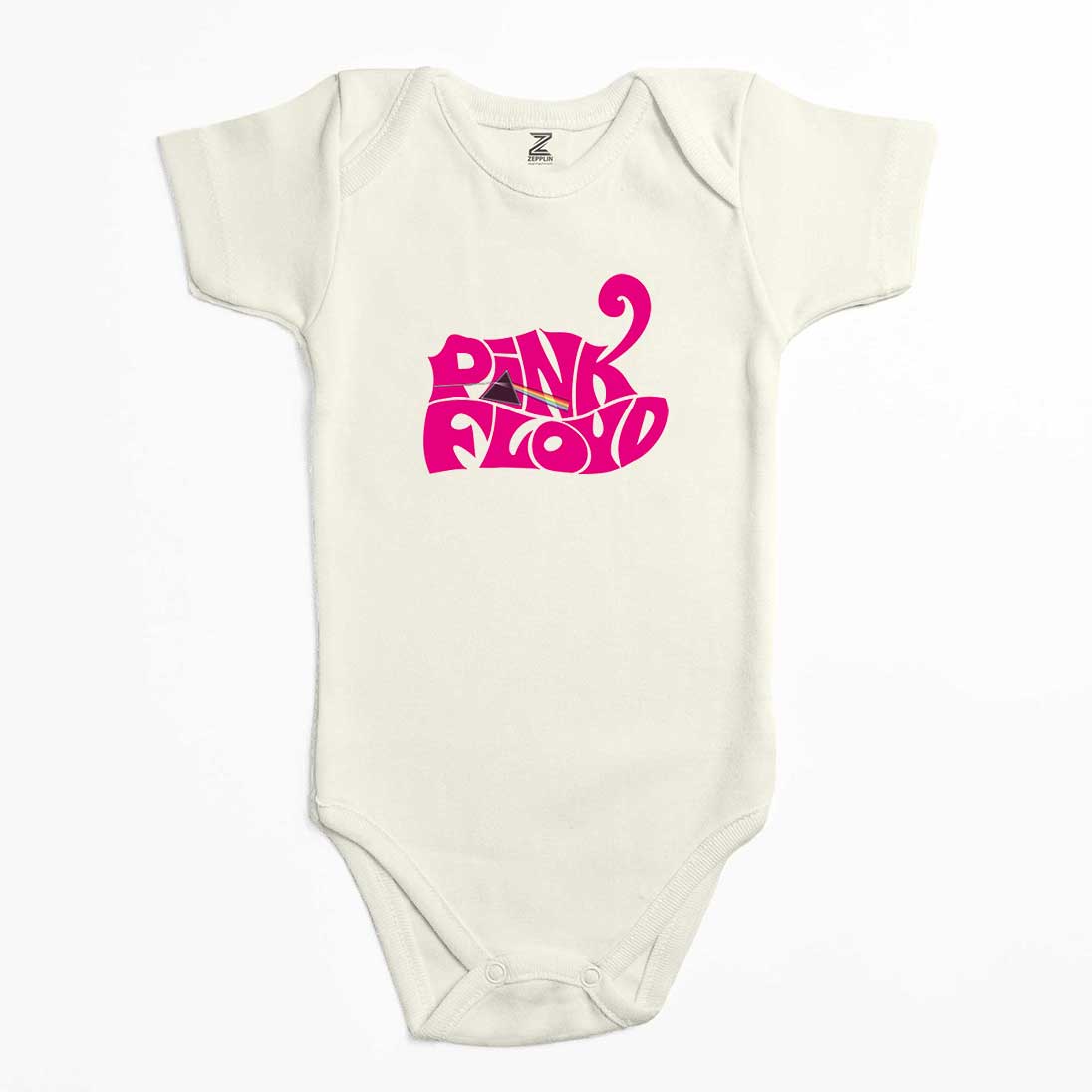 Pink Floyd Black Text Renkli Bebek Body Zıbın