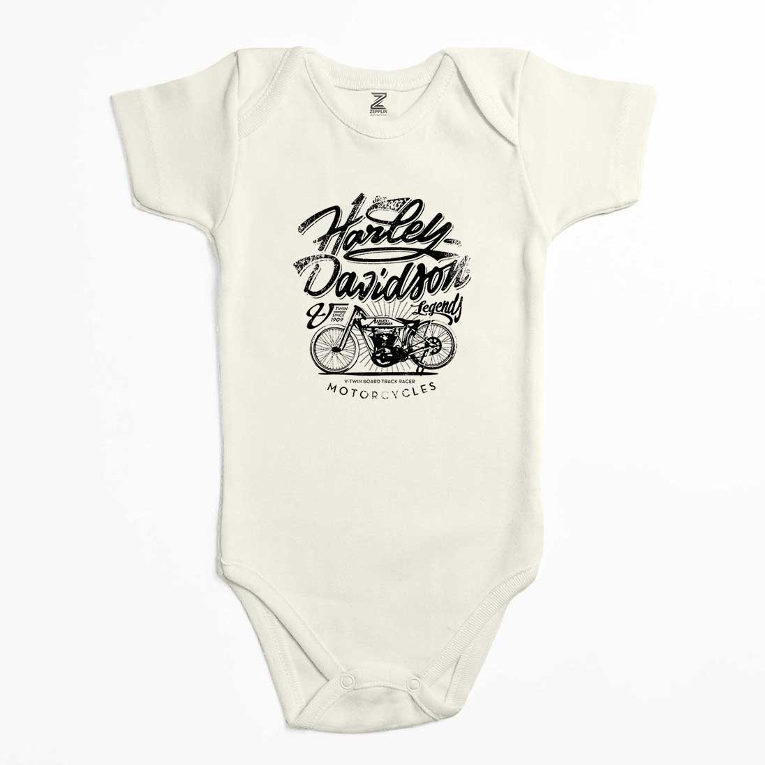 Harley Davidson Legends Renkli Bebek Body Zıbın