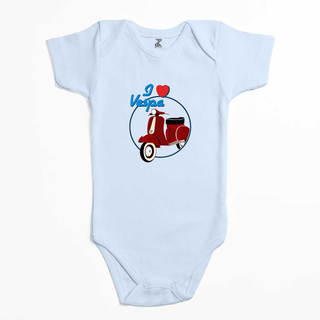 Vespa I Love Renkli Bebek Body Zıbın