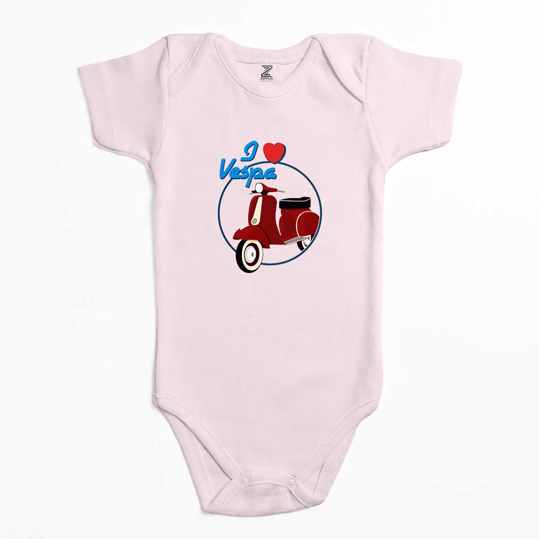 Vespa I Love Renkli Bebek Body Zıbın