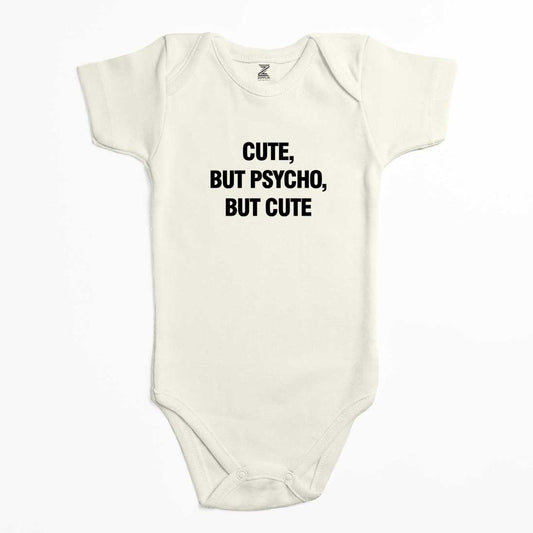 Cute But Psycho Renkli Bebek Body Zıbın