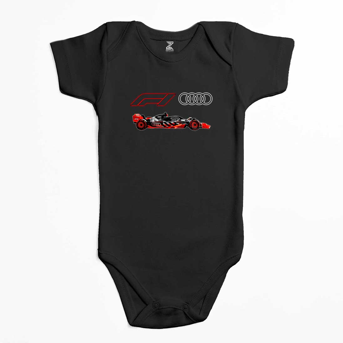 F1 Audi Logo Car Renkli Bebek Body Zıbın