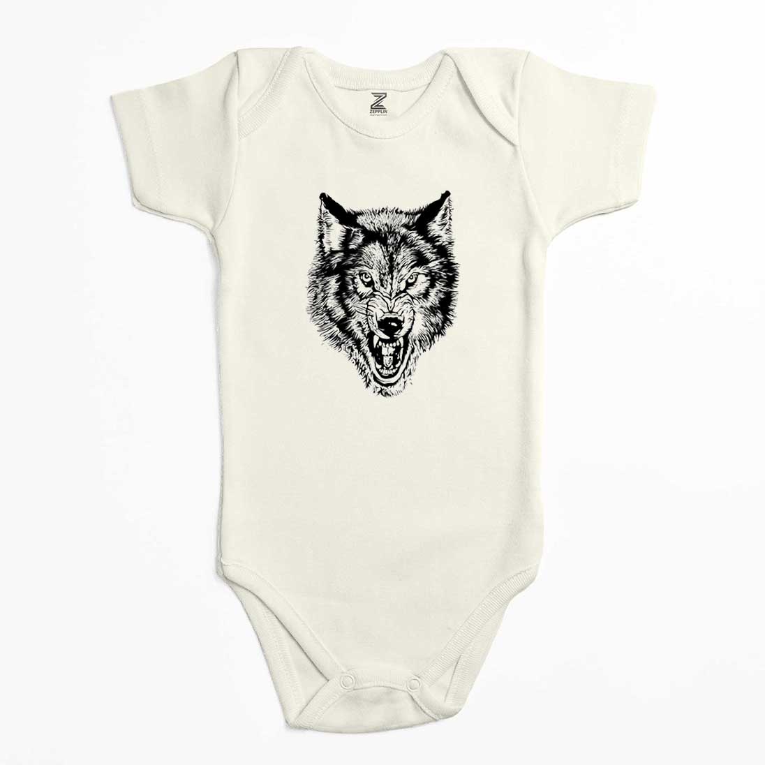 White Wolf Renkli Bebek Body Zıbın