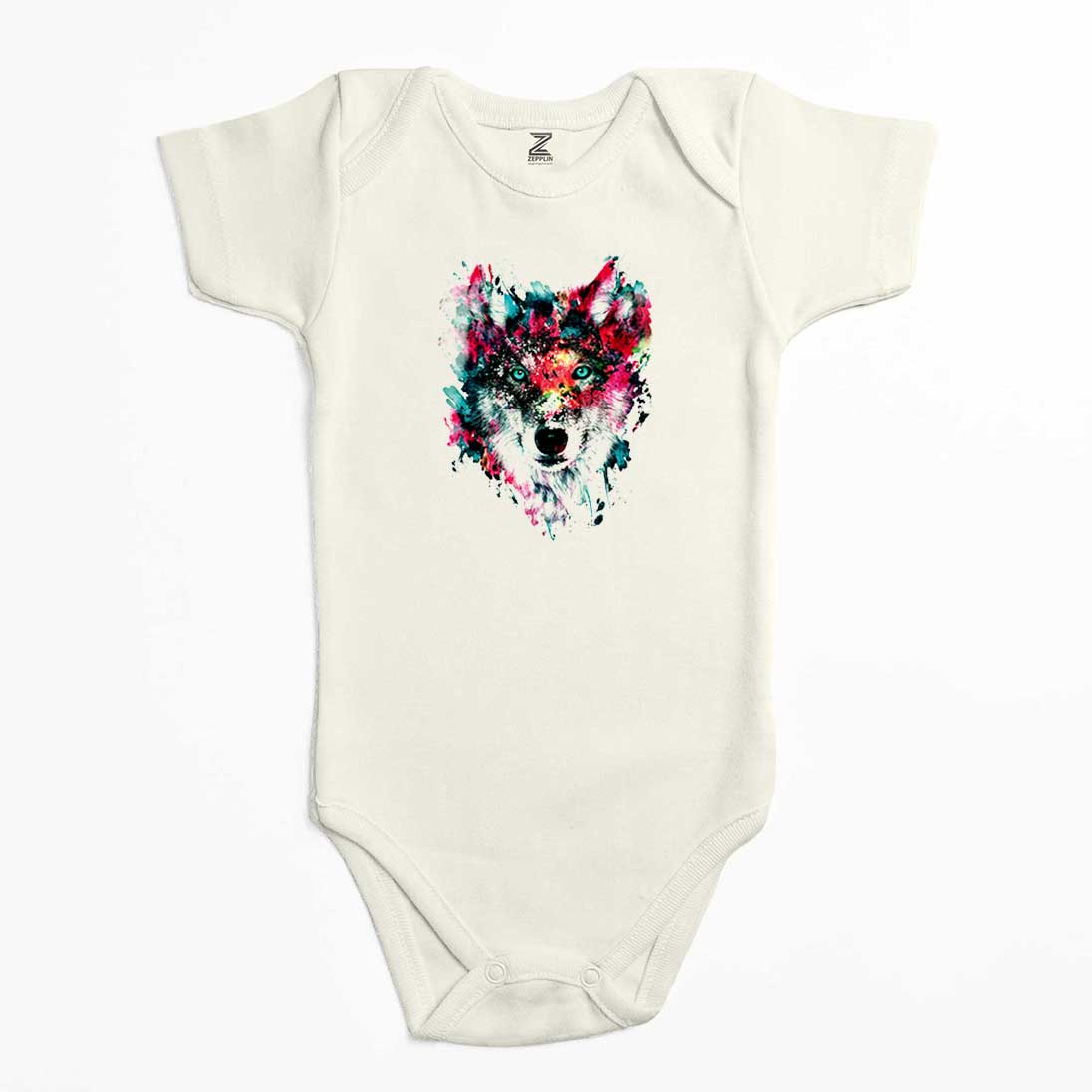 Wolf Color Renkli Bebek Body Zıbın