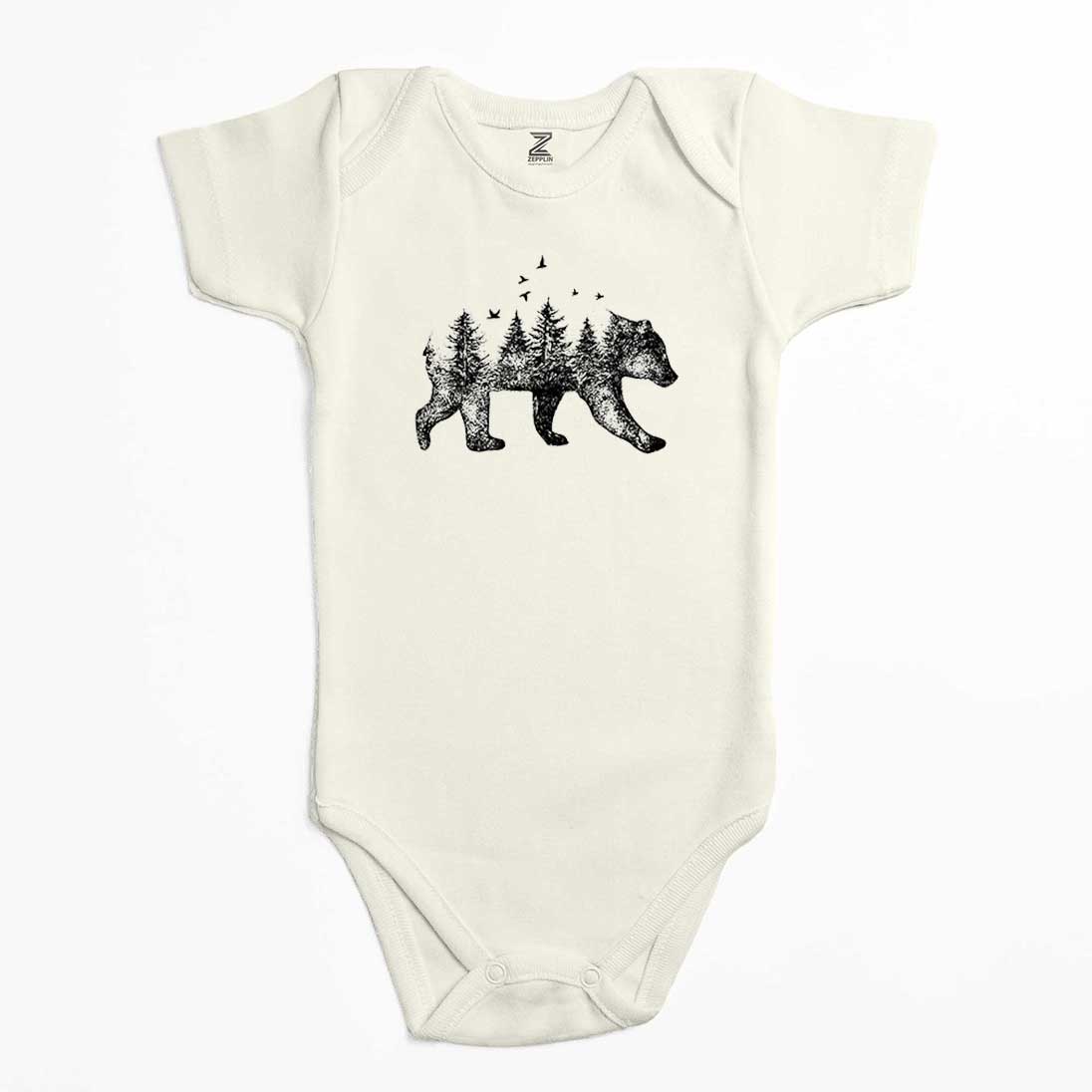 Bear Forest Renkli Bebek Body Zıbın
