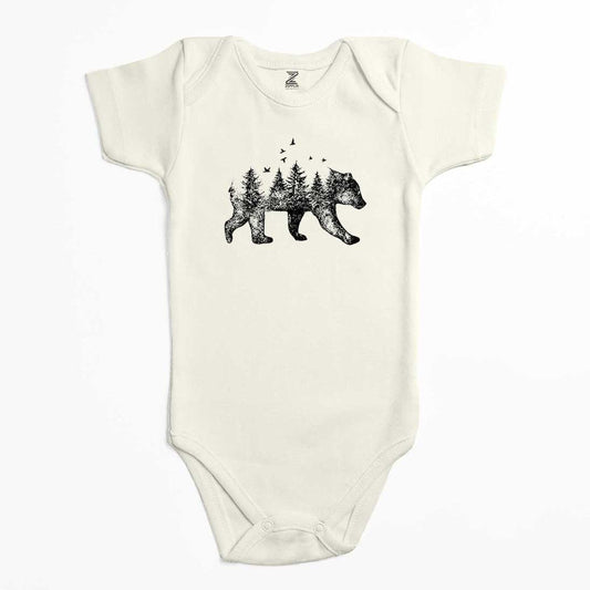 Bear Forest Renkli Bebek Body Zıbın