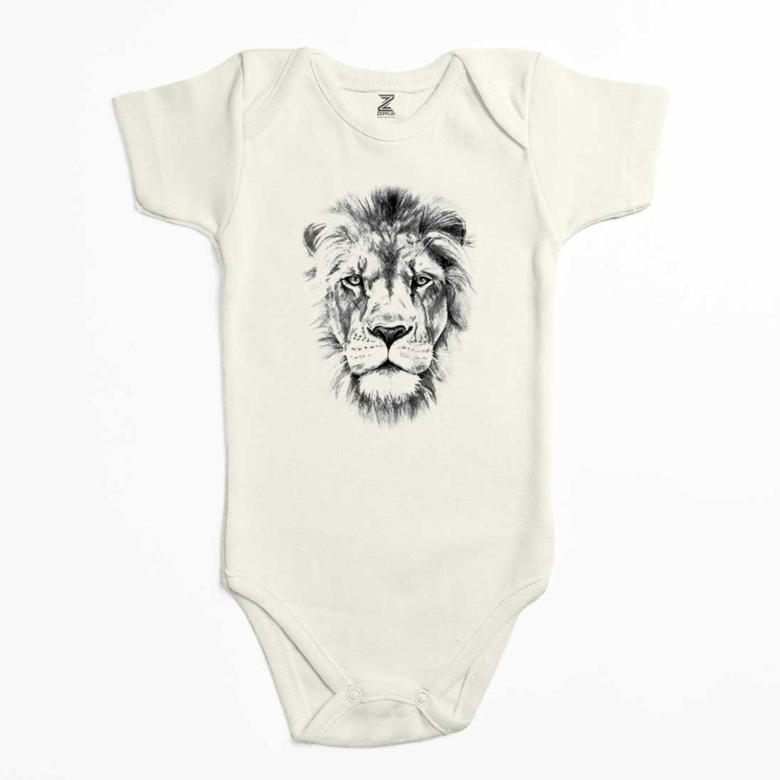 Lion Face Renkli Bebek Body Zıbın